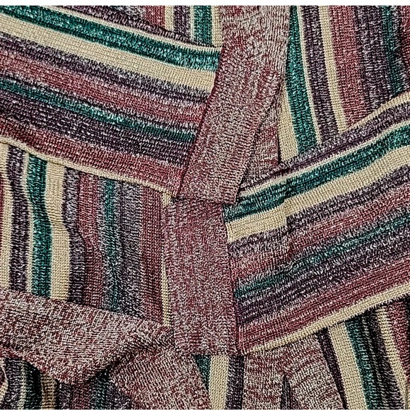 L'Agence Berkeley Wrap Cardigan Khaki in Multi Stripe - Rated A no tags - Picture 6 of 8